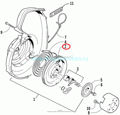 Тарелка стартера Arctic Cat 3006-090