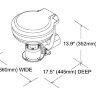 Унитаз с электрической помпой 24V (15497A24 (1542024))