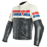 Куртка кожаная DAINESE 8-TRACK - BLACK/ICE/RED