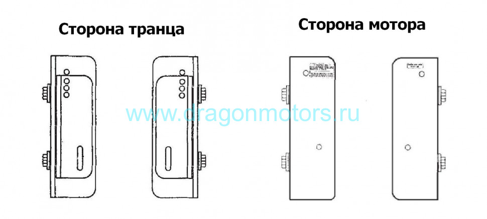 Подъёмник мотора ручной вертикальный, состоящий из двух частей 50-300 л