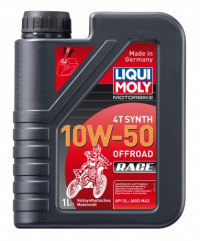Синтетическое моторное масло для 4-тактных мотоциклов Motorbike 4T Synth Offroad Race 10W-50 - 1 L