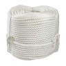 Веревка якорная 3-прядная d14мм, L150м, белый, Marine Rocket