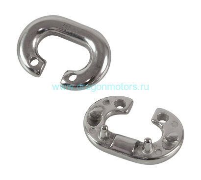 Звено цепи соединительное 10 мм, нержавеющее (002310)