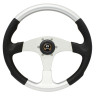 Рулевое колесо «Evolution», черный обод с серебристыми вставками. (10016467)