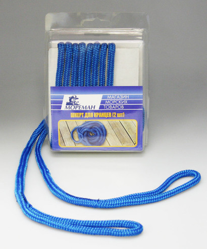 Плетеный шкерт Мореман" для кранцев, 6,4 мм x 1,8 м, синий" (10255217)