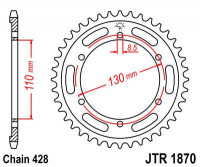 JT звезда задняя JTR1870.44