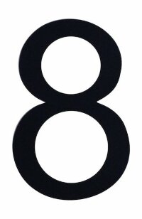 Знак номера 8, черный