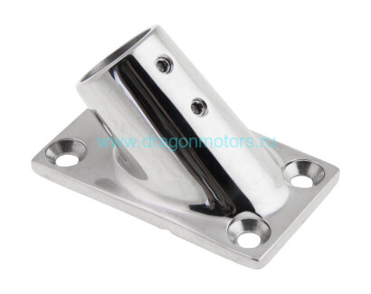 Основание стойки леера 1" (25,4 мм), 45 град, прямоугольное