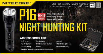 Фонарь P16 HUNTING KIT