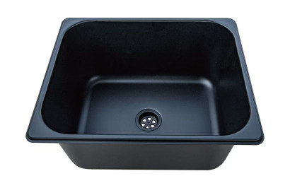 Мойка квадратная, черная, 350х320х150, Marine Rocket