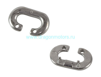 Звено цепи соединительное 6 мм, нержавеющее