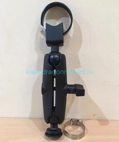 RAM-108-354-TRA1U крепление RAM для троллинговых моторов. Хомут, средняя муфта 140 мм. Т-паз. Шары 38 мм