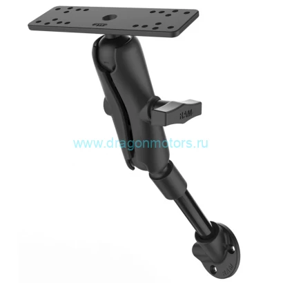 RAM-134-45 крепление RAM штанга 15 см, муфта 14 см, площадка 15х6 см, шары 38 мм (1,5)