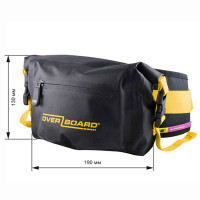 Водонепроницаемая сумка OverBoard OB1049BLK-Y - Waterproof Waist Pack - 2L (Black-Yellow)
