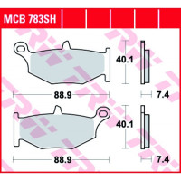 Колодки тормозные (серия Sinter Street SH) MCB783SH
