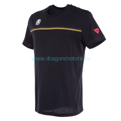 Футболка мужская DAINESE FAST-7 - BLACK/GOLD
