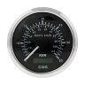 GPS-спидометр аналоговый 0-60 узлов, черный циферблат, нержавеющий ободок, выносная антенна, д. 85 мм - Tainor