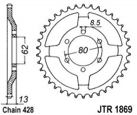 JT звезда задняя JTR1869.45