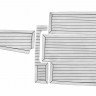 Комплект палубного покрытия Marine Rocket для Феникс 530HT, тик серый, черная полоса, с обкладкой