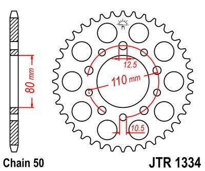 JT звезда задняя JTR1334.40