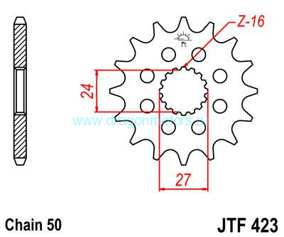 JT звезда передняя JTF423.18