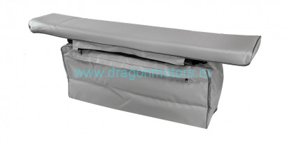 Сумка на сиденье с мягкой накладкой, 900х230 мм, серая