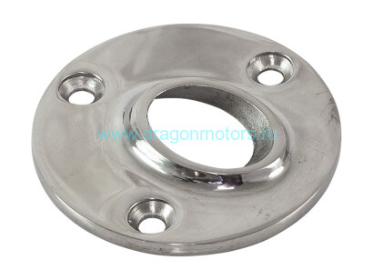 Основание стойки леера 1" (25.4 мм), 45 град, круглое под сварку