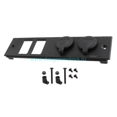 RAM-FP2-S2L-0830-14 RAM Tough-Box 2-дюймовая лицевая панель с 2 портами переключения и розетками на 12 В