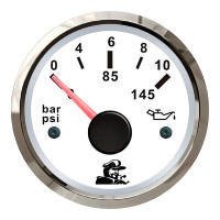 Указатель давления масла, Мореман" 0-10 Bar, белый циферблат" (10254407)