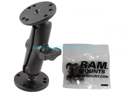 RAM-B-101-G1U универсальное крепление RAM, муфта 95 мм, площадки с круглым основанием,шары 25 мм (1)