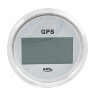 GPS-спидометр электронный, белый циферблат, нержавеющий ободок, выносная антенна, д. 85 мм
