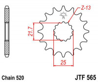 JT звезда передняя JTF565.15