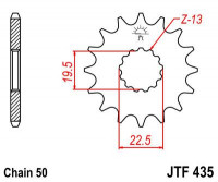 JT звезда передняя JTF435.14