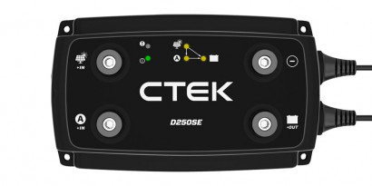 CTEK D250SE для зарядки аккумуляторов на борту авто или катера от генератора или солнечной панели без 220 вольт OEM: TM500 