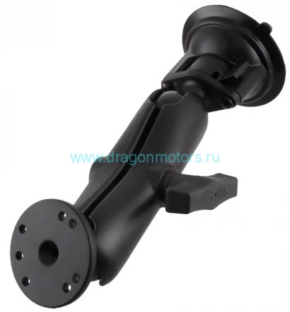 RAM-166-202U универсальное крепление RAM присоска, муфта 140 мм, шары 37 мм (1,5), круглое основание