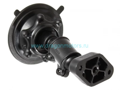 RAP-AA-167-AU RAM Snap-Link  Длинное крепление на присоске с двумя головками и ромбической пластиной