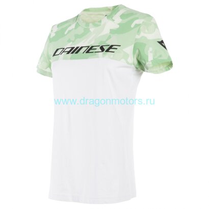 Футболка женская DAINESE CAMO-TRACKS LADY - WHITE/CAMO