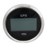 GPS-спидометр электронный, черный циферблат, нержавеющий ободок, выносная антенна, д. 85 мм