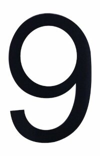 Знак номера 9, черный