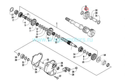 Шестеренка Arctic Cat OEM 0822-011