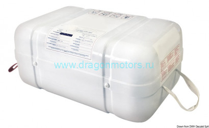 Osculati 22.725.04 - Спасательный плот с жестким чехлом Oceanlife на 4 человека 73x47x30 см Osculati