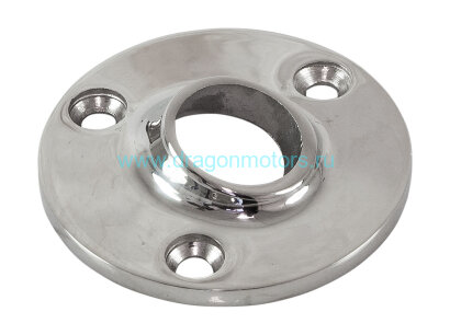 Основание стойки леера 1" (25.4 мм), 60 град, круглое под сварку