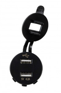 Разъем USB 5В 4.2А и вольтметр цифровой 5-30 В