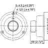 Выключатель массы "OFF-1-BOTH-2" (2 АКБ) 6-32 В, 175 А, красный