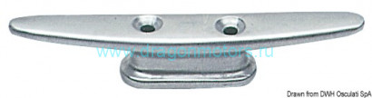 Osculati 40.110.12 - Утка Light alloy cleat 120 мм