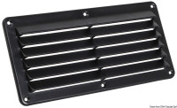 Osculati 53.301.05 - Нейлоновая вентиляционная решетка черного цвета 125x260 мм