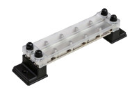 Колодка распределительная электромонтажная с защитной крышкой, 2 планки по 6 контактов