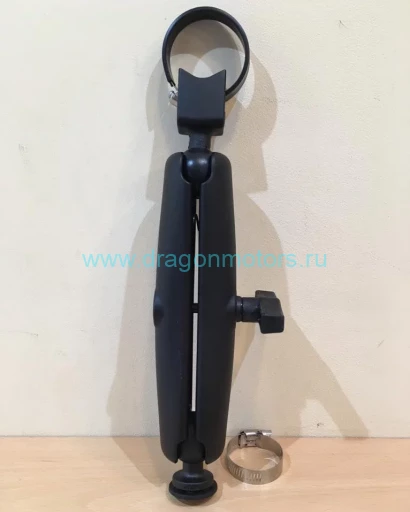 RAM-108-D-354-TRA1U крепление RAM для троллинговых моторов. Хомут, длинная муфта 230 мм. Т-паз. Шары 38 мм