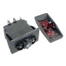 Переключатель вкл-выкл-вкл с подсветкой 12v/250v