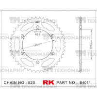 Звезда для мотоцикла ведомая B4011-46